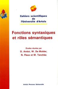 Fonctions syntaxiques et rôles sémantiques