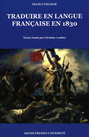 Traduire en langue française en 1830